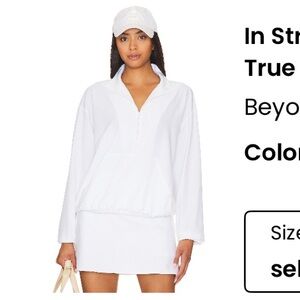 Beyond Yoga True White Half Zip Pullover